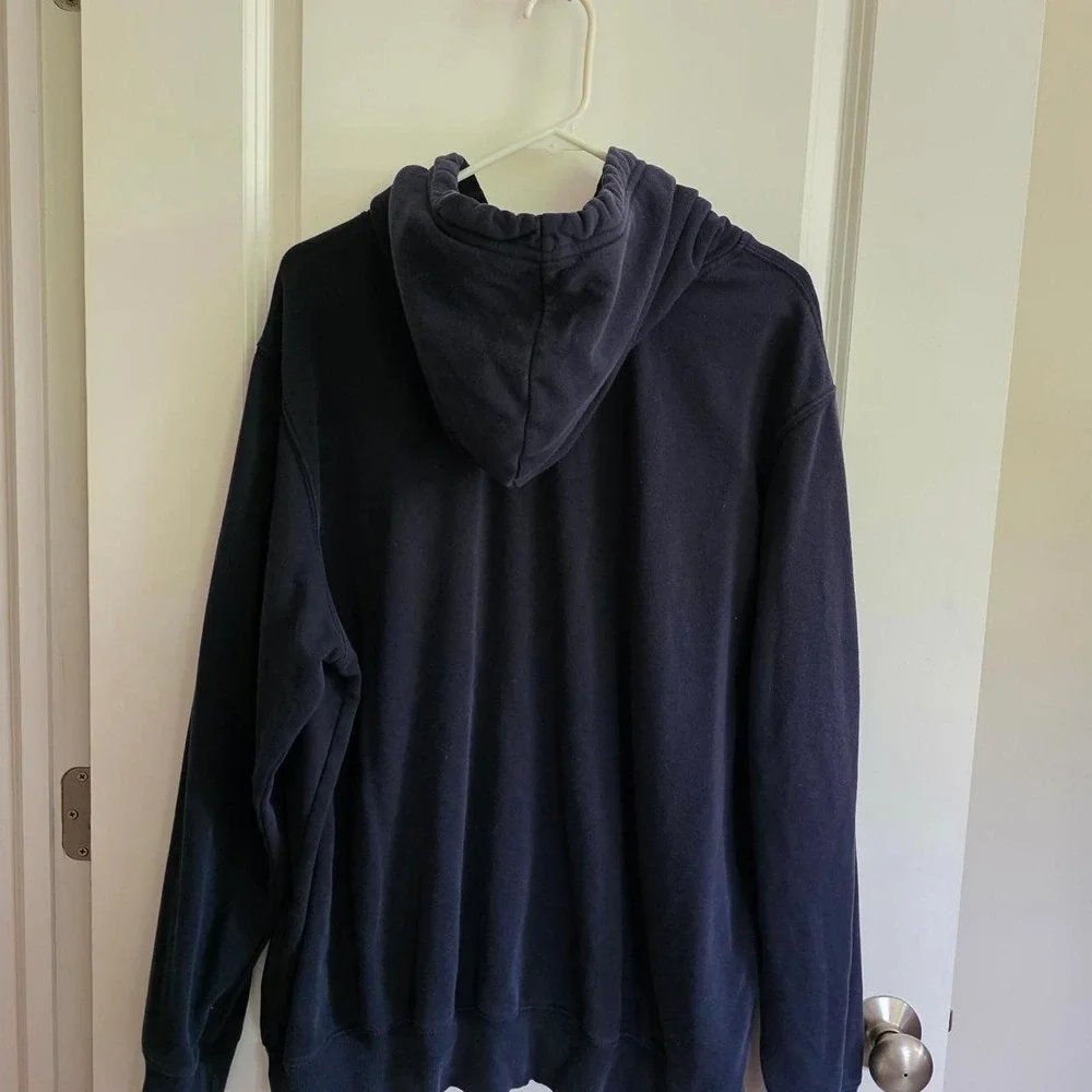 The North Face navy blue bear hoodie